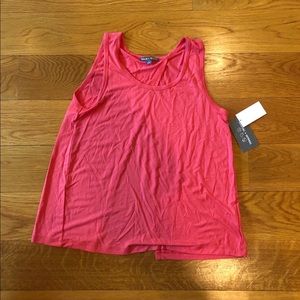 Salmon cotton tank top